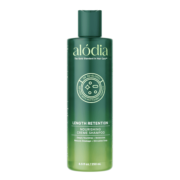 ALODIA Nourish & Hydrate Creme' Shampoo - 8 oz - Low Lather & Nut-Free Clarifying Shampoo for Build Up with Avocado & Peppermint Oil - Removes Dirt, Sweat & Product Build-up - For All Hair Types