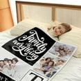thumbnail image 4 of Personalised Blanket 76x100cm,Custom Blanket with Words Picture Collage Customized Blankets,Birthday Xmas Souvenir Gifts Personalized Throw for Father, Mom, Kids, Dogs, Friends or Lover, 4 of 6