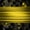 Gold Yellow, variant on Manfei 3D Cube Neon Light Kitchen Curtains, Gradient Stripe Black Out Curtains Pack of 2 (42x63 Each), Pink Black
