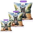thumbnail image 4 of Happy Father's Day French Bulldog Playing Basketball with Best Dad Jersey Pillow Cushion Double Sided Dog Lover Gifts Throw Pillow - 13006, 4 of 4