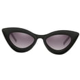 thumbnail image 3 of Gafas de sol Cat Eye Salvador Forma de Ojos de Gato Vintage Lentes para Mujer Negro brillante, 3 of 10