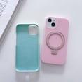 thumbnail image 6 of Simple Candy Colour Silicone Case with Same Colour Stand, Magnetic Case, Soft Feeling, Ladies' Favourite, for iPhone 15 14 13 12 Pro Max Case (Light Green,iPhone 13 Pro Max), 6 of 8