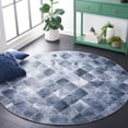 thumbnail image 2 of SAFAVIEH Faux Hide Dacre Diamond Area Rug, Grey/Dark Grey, 6' x 6' Round, 2 of 8