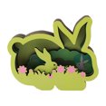 thumbnail image 2 of Guozer Wood Carving Rabbitss Ornaments Easter Centerpiece for Desk Easter Decoration for Home Ornament for Easter Indoor Outdoor Garden Yard, 2 of 6