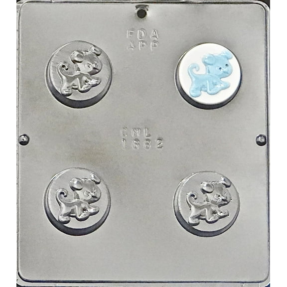 1682 Puppy Dog Oreo Cookie Chocolate Candy Mold