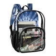 thumbnail image 5 of ALAZA Clear Backpack Ethnic Feather PVC Transparent BookBag, 5 of 7