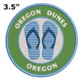 thumbnail image 2 of Oregon Dunes, Oregon 3.5 Inch Iron Or Sew On Embroidered Fabric Badge Patch Ocean Beach, Salt Life Iconic Series, 2 of 2