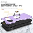 thumbnail image 3 of for Google Pixel 8 Case, 360° Rotatable Ring Holder Kickstand Dual Layer Military-Grade Drop Tested Protection Support Car Holder Mount Magnetic Absorbing Bumper Phone Case, Purple, 3 of 7