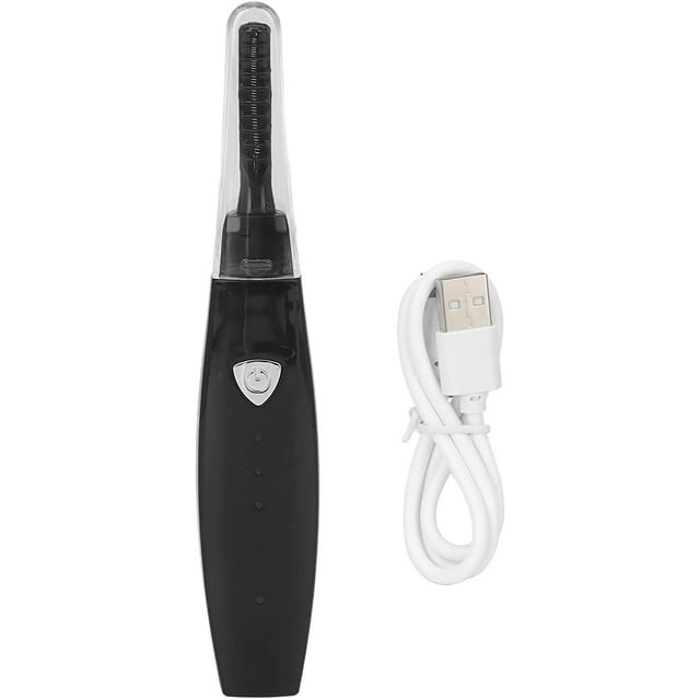 Fer à Friser Chauffant pour Cils, Fer à Friser à Trois Vitesses avec Réglage Intelligent de la Température, Outil Électrique Rechargeable par USB pour Friser les Cils Longue Tenue (Noir)