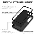 thumbnail image 2 of I-HONVA for Samsung Galaxy S25 FE Case,Shockproof Heavy Duty Rugged Phone Case Military-Grade Protection Phone Cover for Galaxy S25 FE Case,Black, 2 of 7
