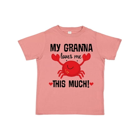 

Inktastic Granna Loves Me Crab Outfit Gift Toddler Boy or Toddler Girl T-Shirt