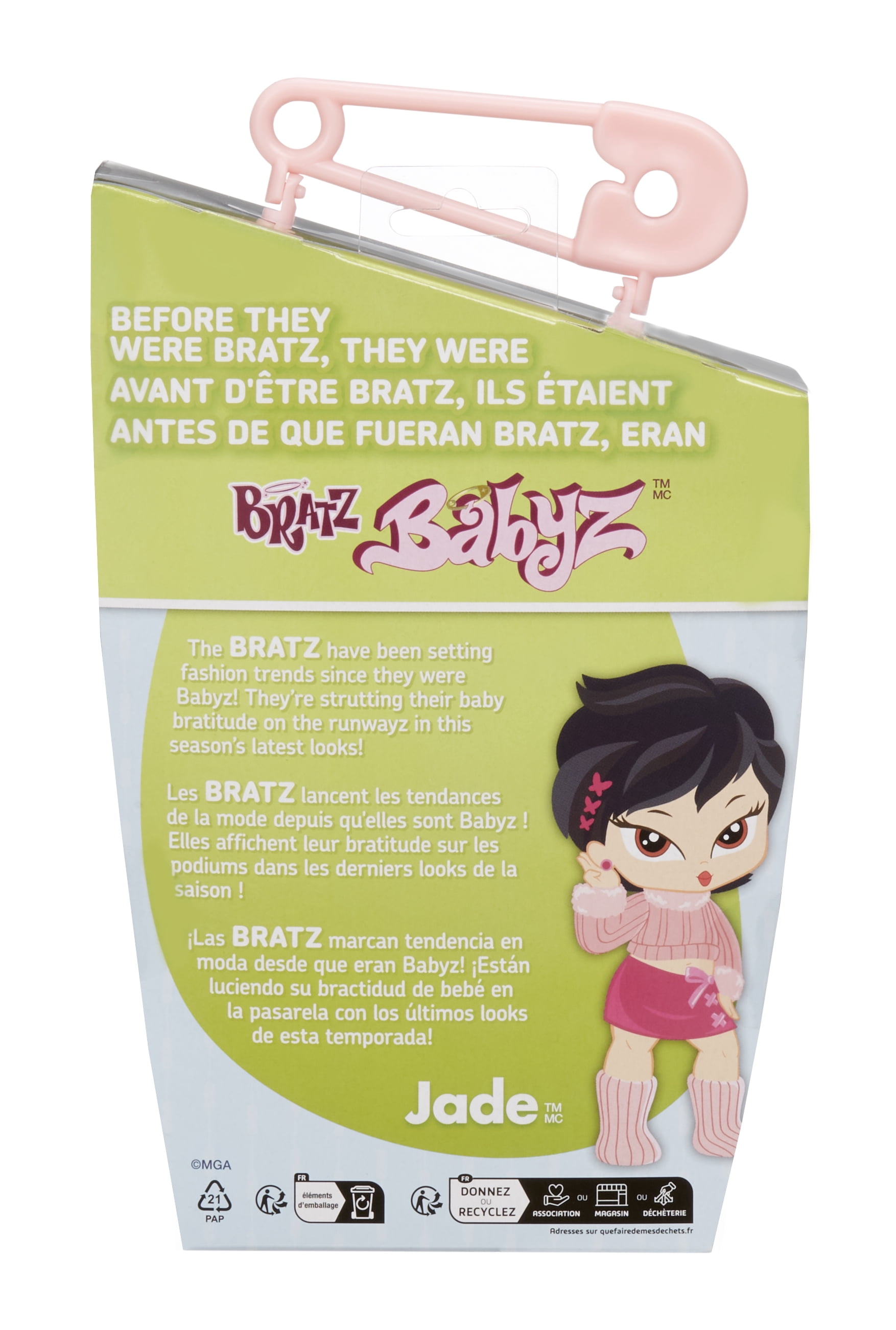 Bratz Babyz Runwayz Jade Collectible Fashion Doll with Real Fashions