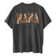 thumbnail image 5 of Fiudx Ofertas Relámpago Camiseta de Manga Corta con Estampado Casual de Doble Cara con Cuello Redondo y Hombros Caídos para Mujer, 5 of 5