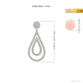 thumbnail image 2 of ANGARA Natural Diamond Double Teardrop Earrings in 14K White Gold for Women (Size-1.9mm| Color-I-J| Clarity-I1-I2) | April Birthstone, Anniversary, Jewelry Gift for Women | Natural Diamond Earrings, 2 of 6
