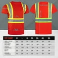 thumbnail image 6 of North 15 High-Visibility 4" Contrast Reflective Long Sleeve Red Safety T-Shirt with Moisture Wicking Mesh-6691LS-XL, 6 of 6