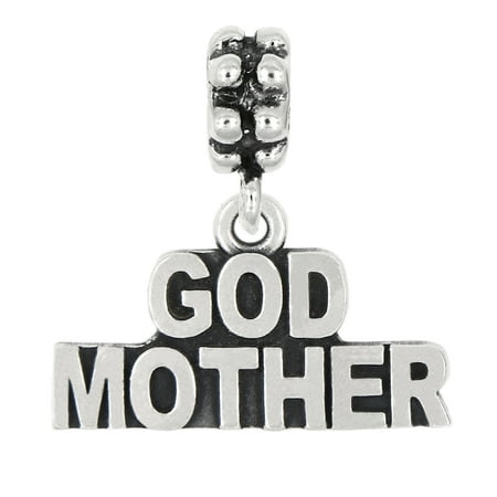 International Silver Spring Charm - Sterling Silver Godmother Dangle Bead Charm