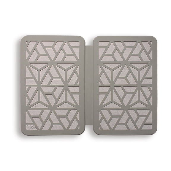 Farest Stone Dish Drying Mat for Kitchens – Quick Drying, Super-Absorbent Foldable Dry Pad with Silicone Webbing for Dish Protection, Fast-Drying, Light Grey