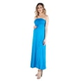 thumbnail image 5 of Maternity Strapless Empire Waist Pleated Maxi Dress, 5 of 7