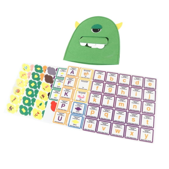 ABC Learning Toys, Alphabet Learning Toy Shape Sorting Felt Portable Parent Child Interactive for Toddlers
