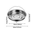 thumbnail image 2 of SIfdSeng Get it Fast Stainless Steels Steamers Insert Steaming Pans with Handle Replacement Vegetable Easy To Use Stainless Steels Food with Handle, 2 of 7