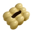 thumbnail image 1 of Servilletero de cerámica Soledad para pañuelos Caja de papel de seda amarillo, 1 of 10