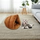 thumbnail image 1 of Cama para Perro Fernando con forma de zapatilla cama para mascota nido para gato Café 45cmx35cm, 1 of 8