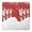 Red Christmas Reindeer-1, variant on Red Christmas Knitted Pattern Square Fitted Tablecloth with Elastic Edge,Square Table Cover,Washable Elastic Table Cover for Home Kitchen Party Decor 36"x36"
