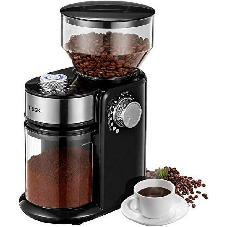 Krups 8 oz. Black Precise Burr Coffee Grinder with Programmable