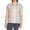 Pink Stripe, variant on Womens' Short Sleeve Linen Blend Shirt (Pink Stripe, Small)