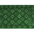 thumbnail image 1 of Ahgly Company Indoor Rectangle Southwestern Emerald Green Country Area Rugs, 3' x 5', 1 of 4