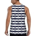 thumbnail image 3 of Haiem Anchors Men Workout Tank Top Gym Bodybuilding Sleeveless Muscle T Shirts Athletic Tank Breathable Workout Shirt-X-Large, 3 of 9