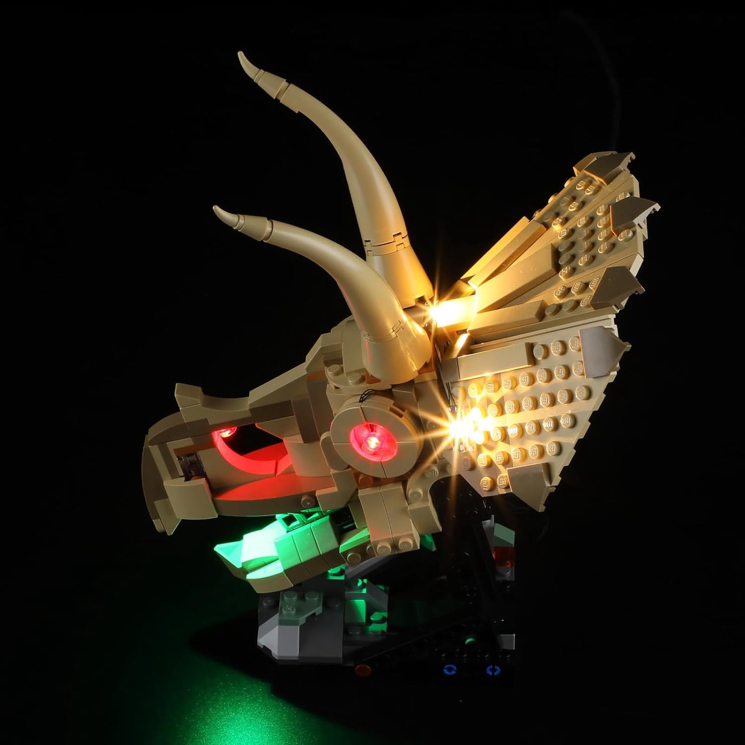 LED Light for 76969 Jurassic World Dinosaur Fossils: Triceratops Skull Building Blocks Model (Building Set NOT Included)