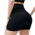 thumbnail image 2 of AXXD Black Compression Shorts for Lady Summer High Waisted Elastic Seamless Yoga Shorts Quick Drying Training Slim Sports Pants Mother's Day, 2 of 5