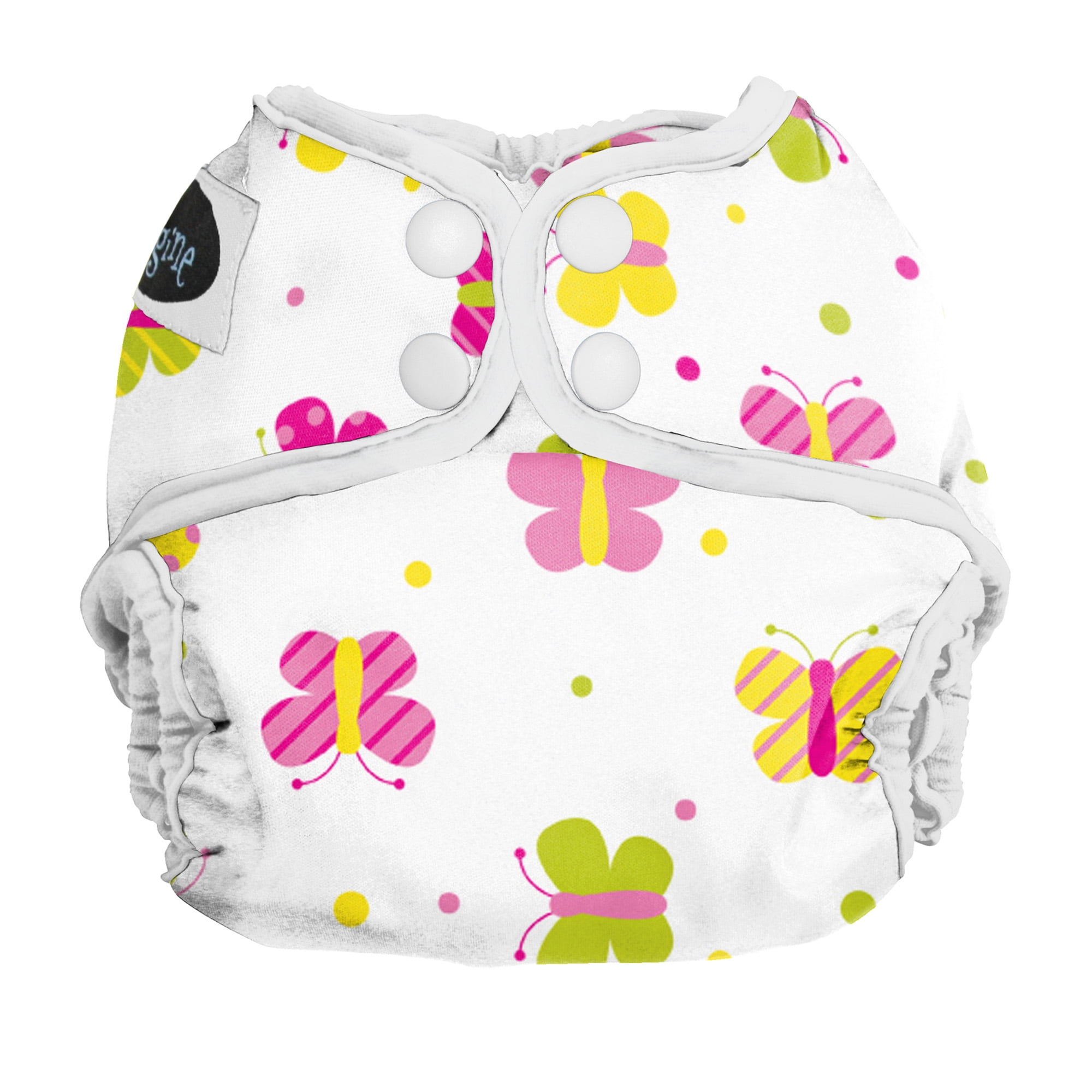 Imagine Baby Products Newborn Diaper Cover, Snap, Flutter