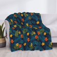 thumbnail image 3 of Rozeui Hawaiian Style for Flannel Blanket, Soft Fuzzy Plush King Blanket for Winter, Thick and Warm All-Season Bed Throw-40"x30", 3 of 6