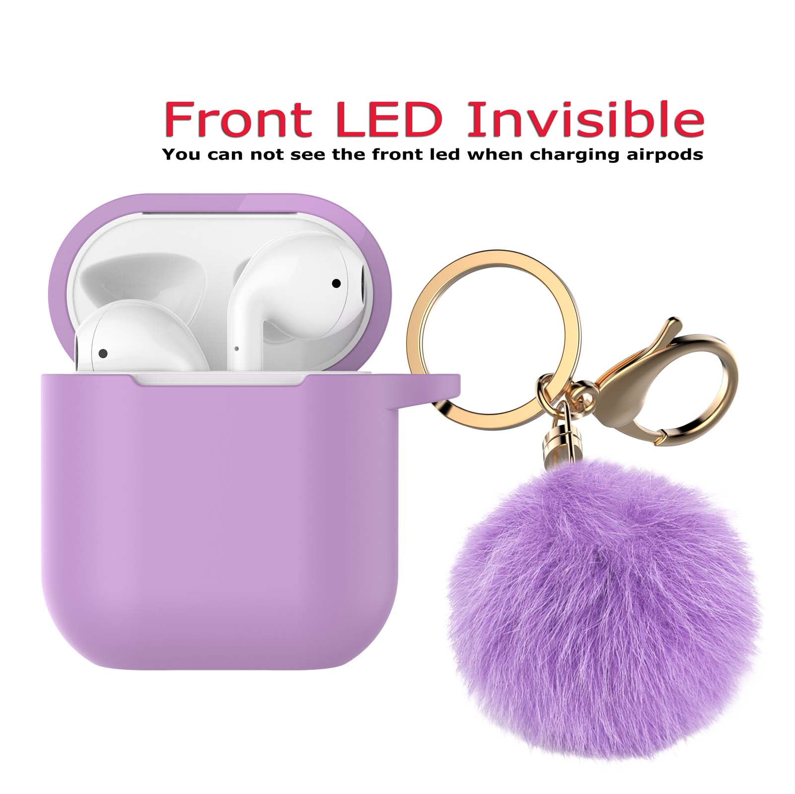 Case for Airpods Pro Cute Airpods 3 Accessories Fun Cool Keychain Design Cover Cases New Cute Trendy Faux Fur Protective Cover for Airpods Pro Charging Case 2019 Pink Airpods Pro Case
