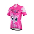 thumbnail image 4 of 2022 Maillot de ciclismo para niños y niñas, camiseta de manga corta para bicicleta de montaña o carretera, ropa de verano, color rosa, 4 of 5