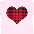 thumbnail image 4 of Inktastic Red Plaid Heart Boys or Girls Toddler T-Shirt, 4 of 5