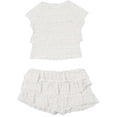 thumbnail image 4 of MuXiKeJi Clothes Women's 2 Piece Outfit Floral Print Cover Up Half Sleeve Blouse Shorts Set Summer Beach Vacation Resort Wear, 4 of 5