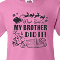 thumbnail image 4 of Inktastic Dear Santa, My Brother Did It Funny Christmas Youth T-Shirt, 4 of 5