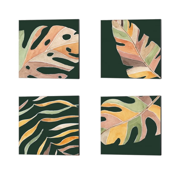 Great Art Now Palm Grove by Melissa Wang 4 Piece Canvas Art Set Each 14W x 14H