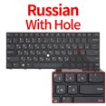 thumbnail image 1 of New US/RU Keyboard For Lenovo Thinkpad E470 E470C E475 Laptop With Point Russian RU With Holes, 1 of 6