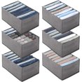 thumbnail image 1 of Pack of 6 drawer organization system wardrobe cupboard organiser, 1 of 5