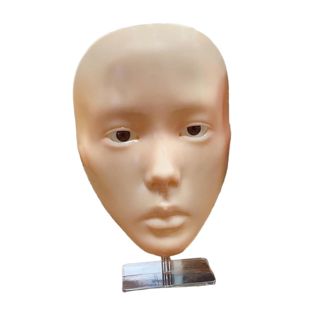 Cabeza de maniquí de Práctica de maquillaje 3D Yinane con soporte Estilo A