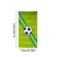 thumbnail image 2 of A 55X28 Inch Soccer Themed Microfiber Beach Towel For Pool Bath Sports Party, 2 of 7