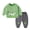 Green, variant on KYAIGUO Baby Newborn Long Sleeve Sweatshirts Tops Pants Outfits 2 Piece Autumn Cartoon Clothes Set Cotton Casual Set with Buttons