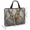 thumbnail image 2 of AWERP Rabbits Beatrix Potter Laptop Bag Diving Fabric Tablet Cover Neoprene Handle Bag 12inch, 2 of 5