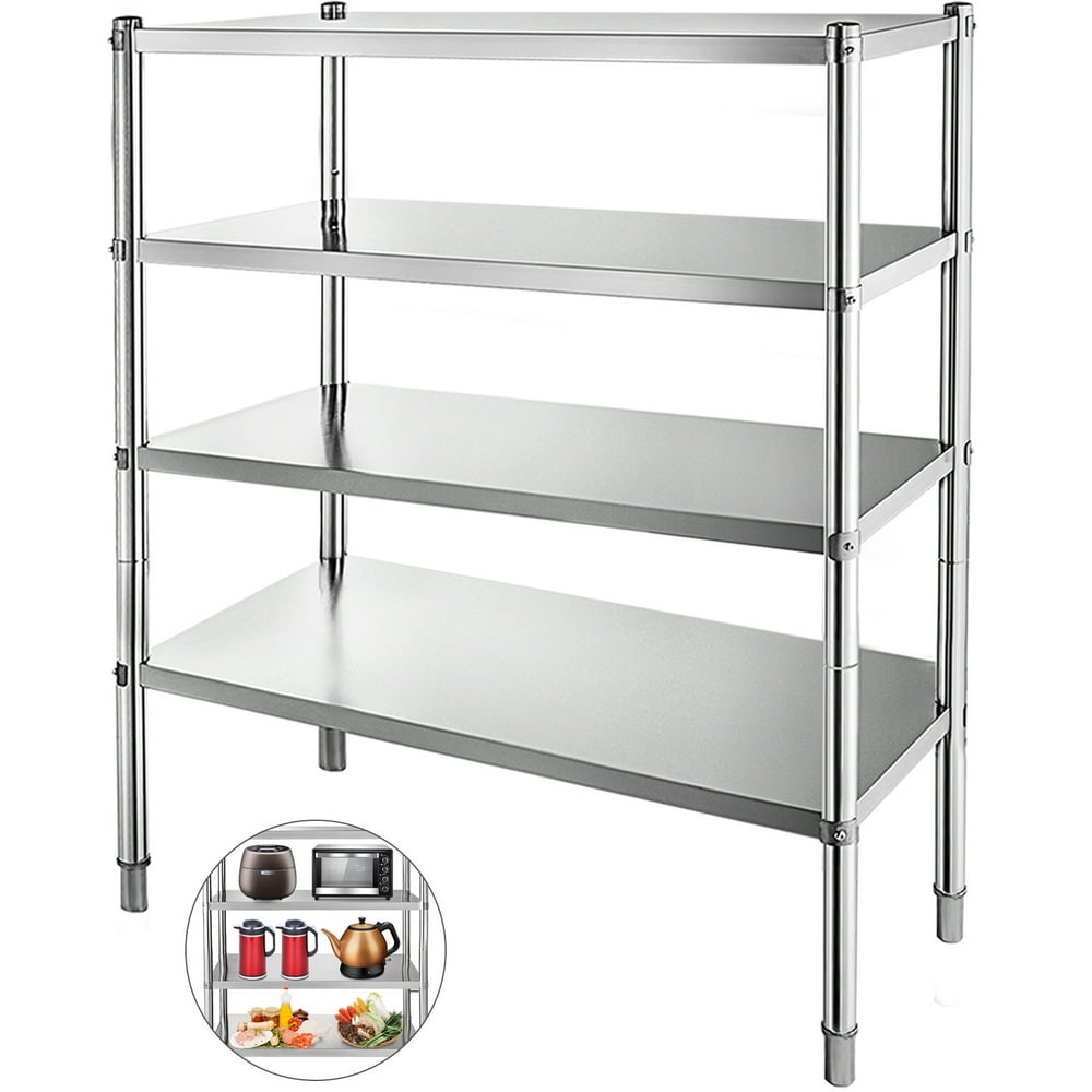 BestEquip 4Tier Shelf Stainless Steel Shelving 330LB Capacity per