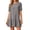 Gray, variant on Women's Summer Puff Sleeve Mini Dress, Casual Crewneck Ruffle Hem Babydoll Dress, Loose Fit Tiered Shift Sundress