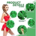 thumbnail image 2 of Metallic Cheerleading Pom Poms, 6Pcs Cheerleaders Cheer Pom Poms with Baton Handle, Cheering Squad Hand Flower, 2 of 7